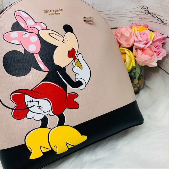 Kate spade NWT Minnie Mouse backpack multi novelty - Picture 7 of 8